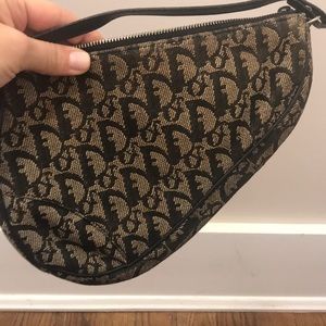 Vintage Dior mini saddle bag!
